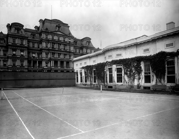 White House Tennis Court ca. 1905