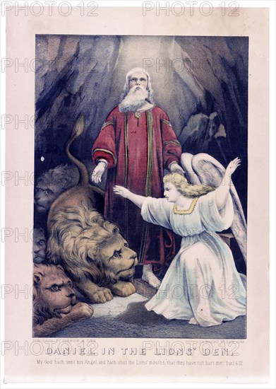 Daniel in the lions' den (created ca. 1856-1907)