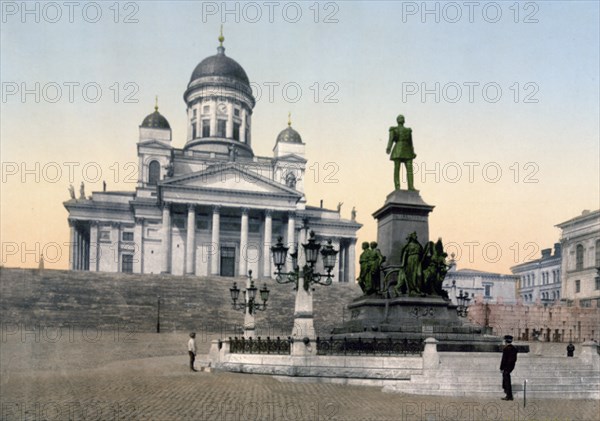 Monument of Alexander II, Helsingfors, Russia, i.e., Helsinki, Finland ca. 1890-1900
