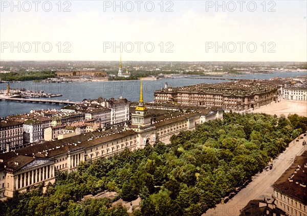 The Admiralty Palace, St. Petersburg, Russia ca. 1890-1900