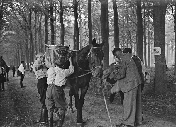 September 19, 1947 - Rural riders in Soestdijk in Soestdijk, Utrecht