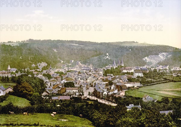 Cityscape of Spa, Belgium ca. 1890-1900