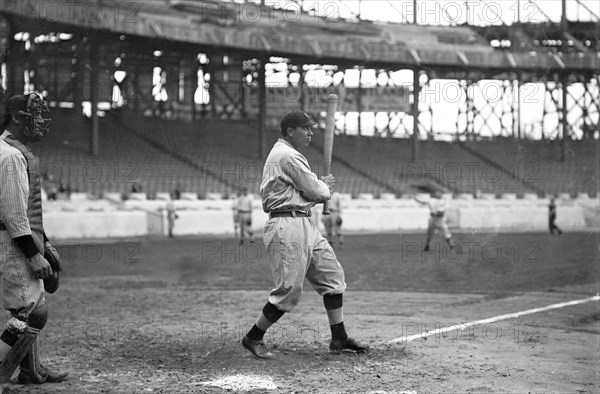 Photo shows John Tortes 'Chief' Meyers (1880-1971), a Cahuilla Indian who played for the New York Giants ca. 1911