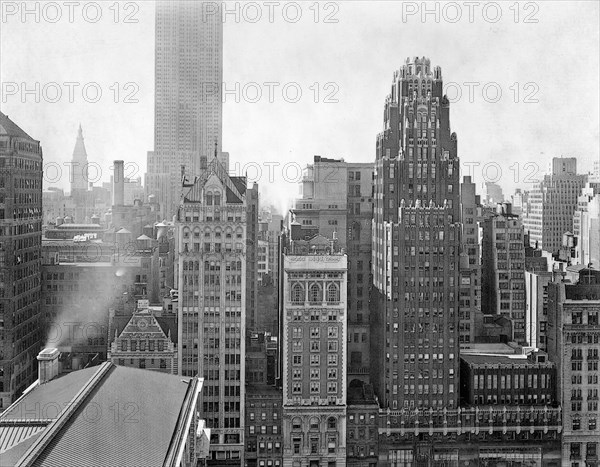 1930s New York City - 40th Street between Fifth and Sixth Avenues, Manhattan ca. 1938