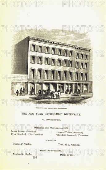 The New York Orthopaedic Dispensary ca. 1871