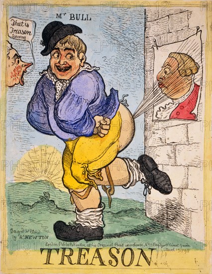 Treason!!! ca. 1798, Richard Newton artist