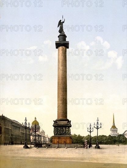 Alexander's Column, St. Petersburg, Russia ca. 1890-1900
