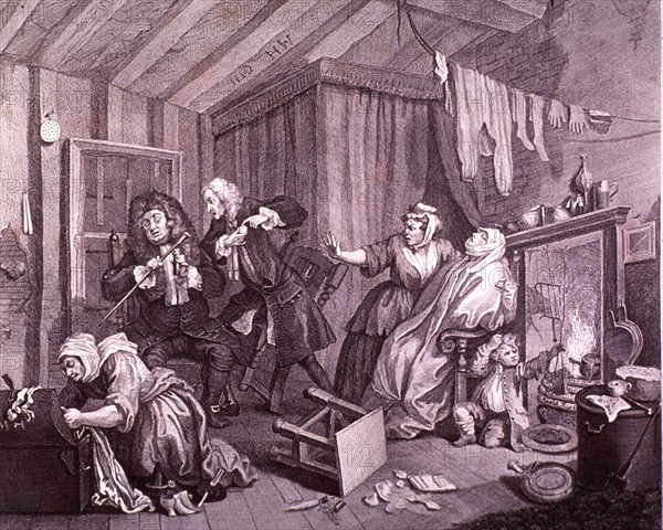 Moll dying of syphilis ca. 1732