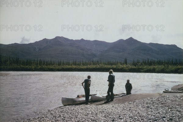 Canoe party on John river 7/13/1974 Alaska