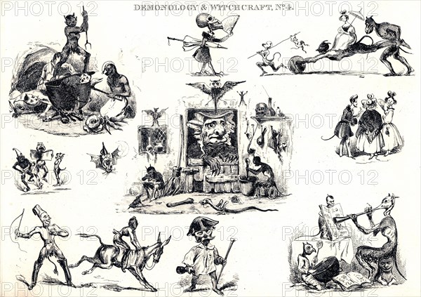 Demonology & witchcraft, no. 4 ca. 1840