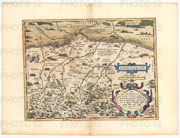 Abraham Ortelius - First World Atlas ca. 1570 - Bavaria