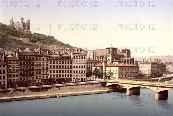 Tilsit (i.e., Tilsih) Bridge, Lyons, France ca. 1890-1900