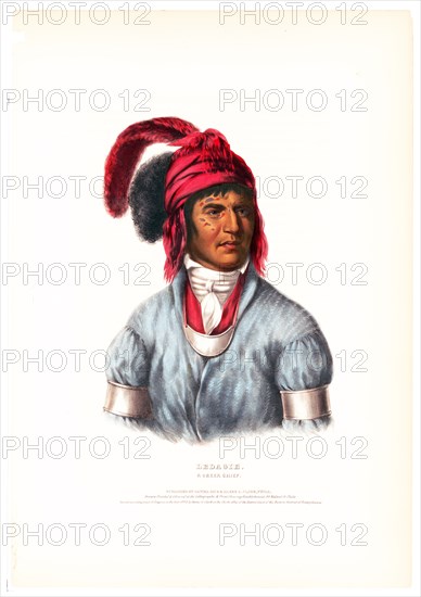 Ledagie. A Creek chief ca. 1843