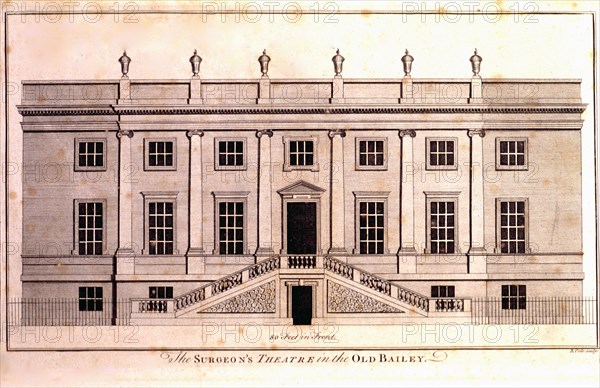 The surgeon's theatre in the Old Bailey ca. 1700s