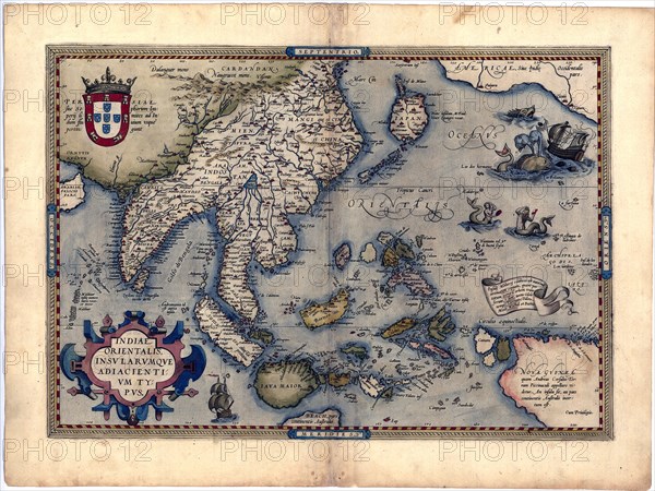 Abraham Ortelius - First World Atlas ca. 1570 - India