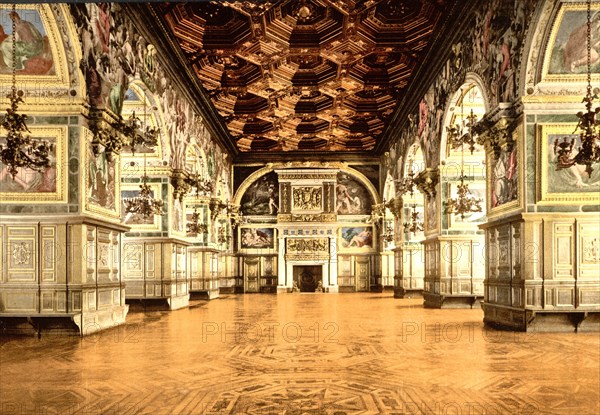 Gallery of Henry II, Fontainebleau Palace, France ca. 1890-1900