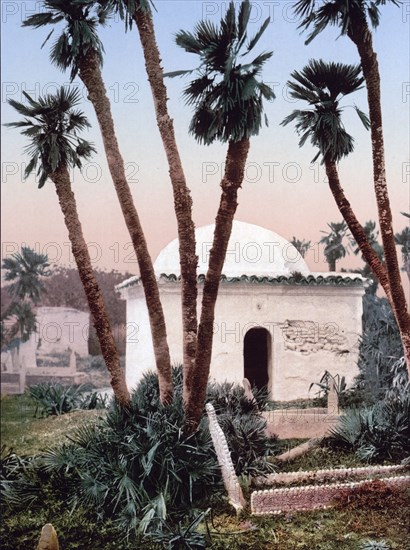 The cemetery, with chapel, Algiers, Algeria ca. 1899