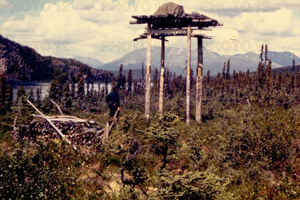 Cache, Lake Minakokosa, Brooks Range, Alaska 7/7/1972