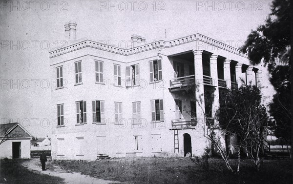 A U.S. Army hospital in Beaufort S.C. for African Americans ca. 1864