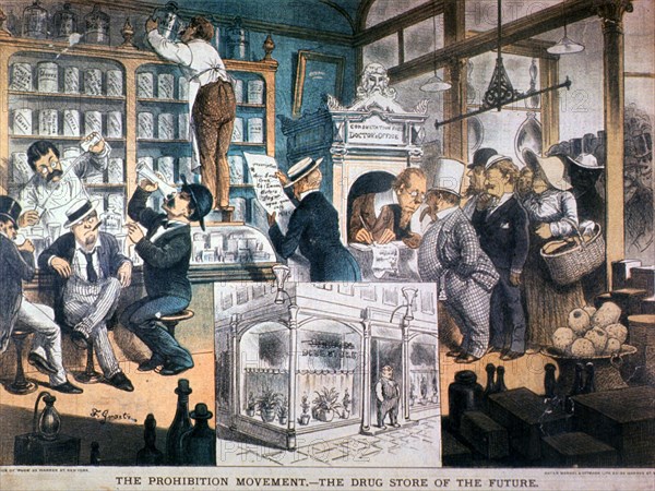 The drug store of the future ca. 1882