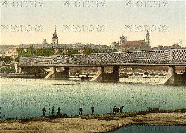 The Iron bridge, Warsaw, Russia (i.e. Warsaw, Poland) ca. 1890-1900