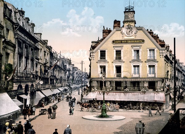 The place of the salt well, Dieppe, France ca. 1890-1900