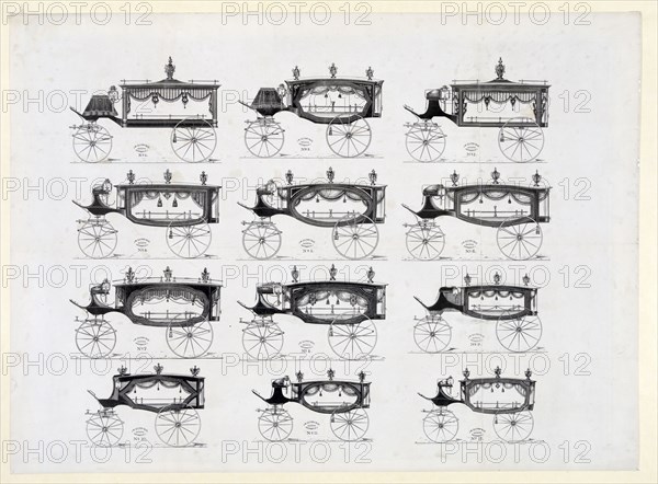 Funeral cars nos. 1-12