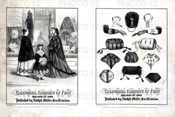 California fashions of furs for 1868 and 1869 ca. 1868