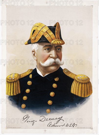 George Dewey Admiral USN (U.S. Navy Admiral) ca. 1899
