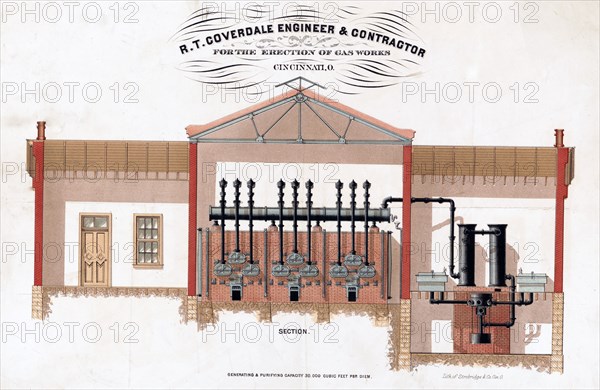 R.T. Coverdale engineer & contractor for the erection of gas works ca. 1868