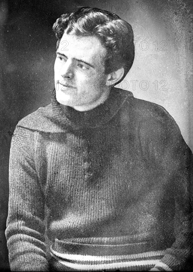 Jack London, sitting