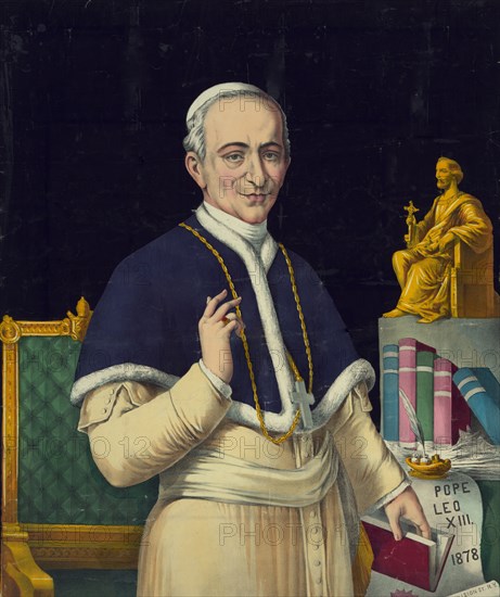 Pope Leo XIII Portrait ca. 1878