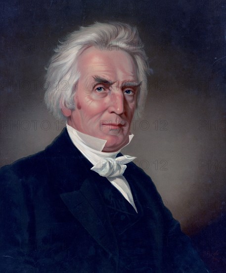 Religious Restoration movement leader Alexander Campbell, portrait ca. 1872