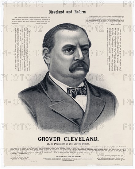 Grover Cleveland, 22nd president of the United States (created/published Feb 1887)