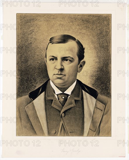 Journalist and orator Henry W. Grady (1890 print)