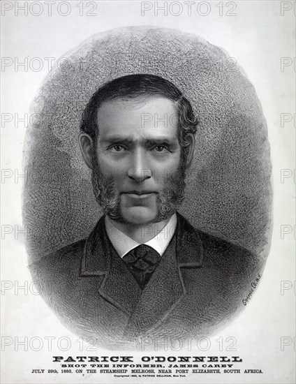 Patrick O'Donnell Portrait print - ca. September 1883