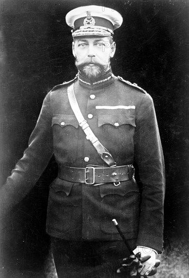 King George of England in uniform, Rotary Photo 3 21 1910