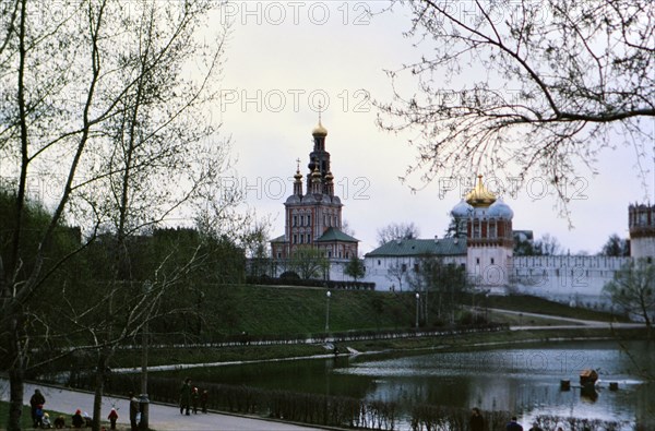 Russian Orthodox Church in a major city in Russia in late 1970s (1978)