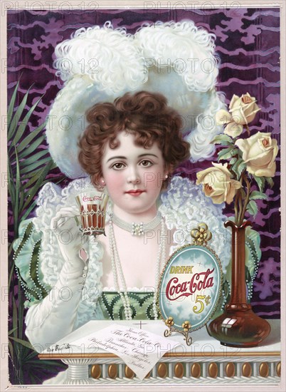Drink Coca-Cola 5 cents advertisment ca. 1890s