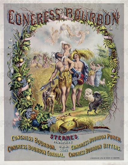 Congress bourbon advertisement ca. 1864