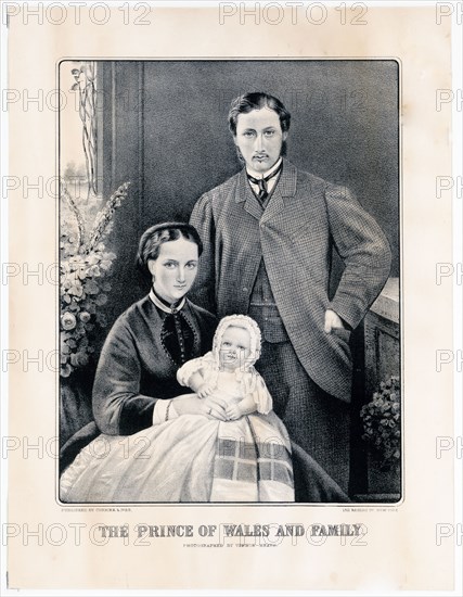 The Prince of Wales and family portrait ca. 1865