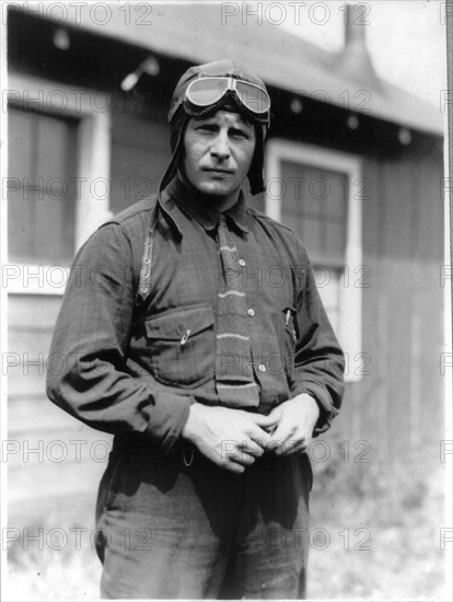 Bernt Balchen 11 29 1929 -Byrd's pilot on South Pole flight, Nov. 29, 1929; 12 length, in aviator's clothes,