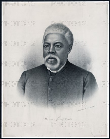 Print shows Rev. Ulysses L. Houston, head-and-shoulders portrait, facing slightly left ca. 1890