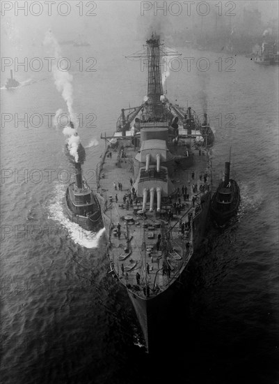 USS Nevada Battleship (BB-36) ca. 1912-1915