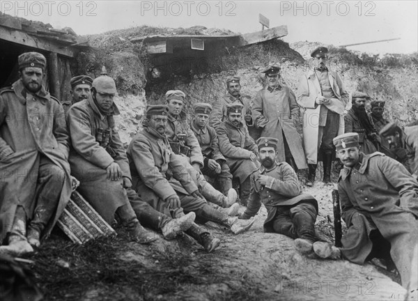 German soldiers at Berry-Au-Bac, France during World War I ca. September 1914