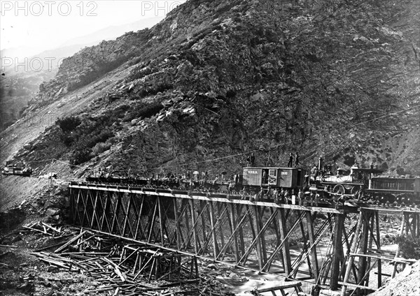 Devil's Gate Bridge, Weber County, Utah 1869.