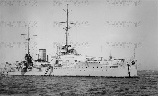 German battle cruiser, the Von der Tann which served in World War I ca. 1910-1915