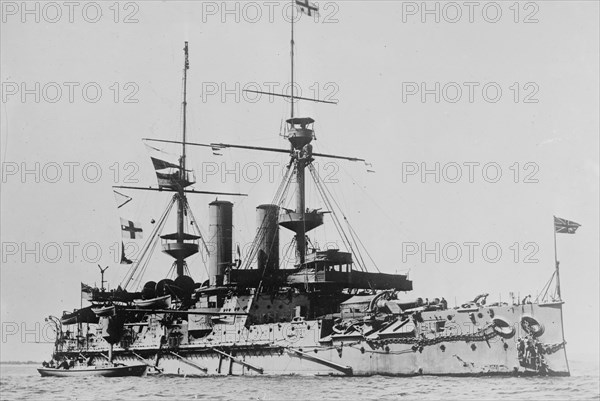 British Battleship HMS Empress of India ca. 1910-1915