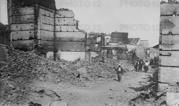 Aftermath of the Armenian massacres of 1909, Adana, Ottoman Empire (Turkey) ca. 1909