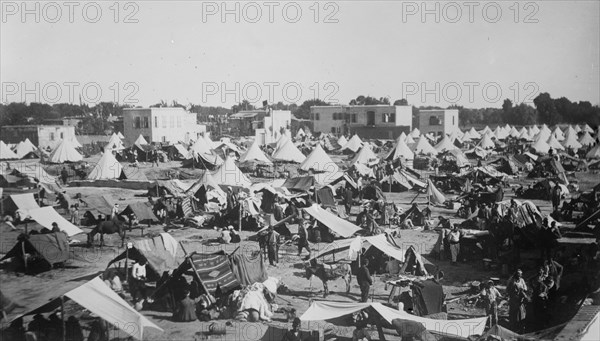 Armenian Refugees in Relief Committee Tents - Aintab ca. 1909